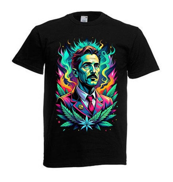 Tshirt Unisex mit Coolen Druck Weed Ganja Hanf Cannabis Psychedelic (Größe & Farbe auswählen) TSFBW808