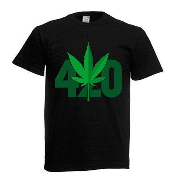 Tshirt Unisex mit Coolen Druck Weed Ganja Hanf Cannabis Psychedelic (Größe & Farbe auswählen) TSFBW81