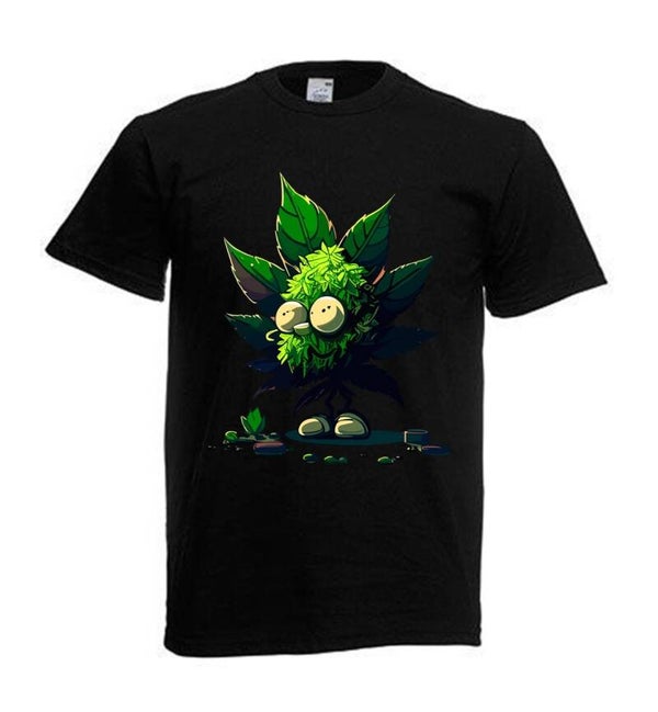 Tshirt Unisex mit Coolen Druck Weed Ganja Hanf Cannabis Psychedelic (Größe & Farbe auswählen) TSFBW812