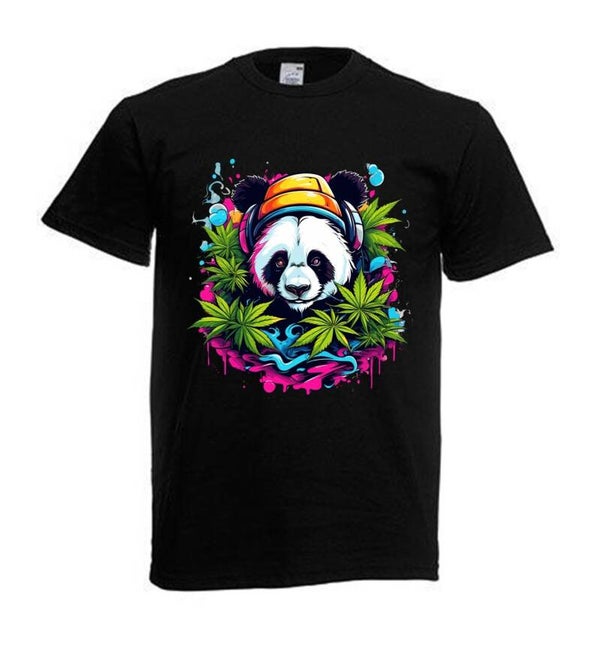 Tshirt Unisex mit Coolen Druck Weed Ganja Hanf Cannabis Psychedelic (Größe & Farbe auswählen) TSFBW815