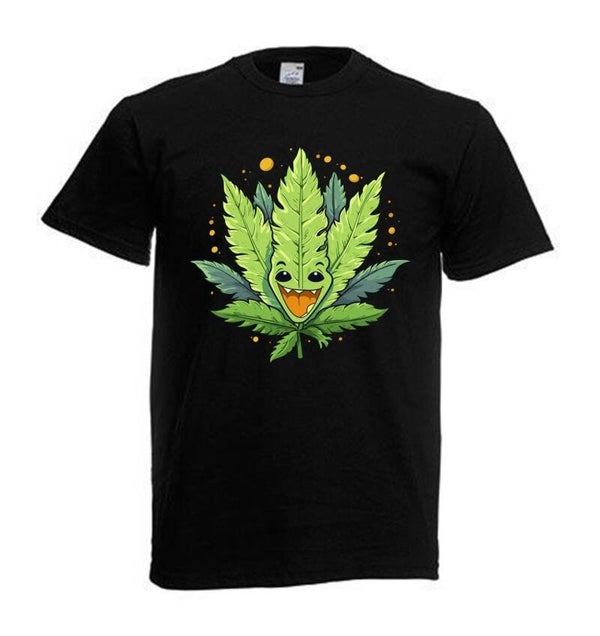 Tshirt Unisex mit Coolen Druck Weed Ganja Hanf Cannabis Psychedelic (Größe & Farbe auswählen) TSFBW824