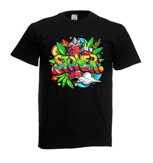 Tshirt Unisex mit Coolen Druck Weed Ganja Hanf Cannabis Psychedelic (Größe & Farbe auswählen) TSFBW826