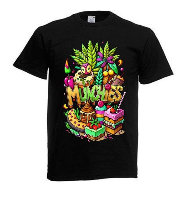 Tshirt Unisex mit Coolen Druck Weed Ganja Hanf Cannabis Psychedelic (Größe & Farbe auswählen) TSFBW831