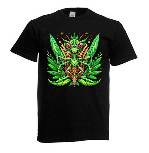 Tshirt Unisex mit Coolen Druck Weed Ganja Hanf Cannabis Psychedelic (Größe & Farbe auswählen) TSFBW834