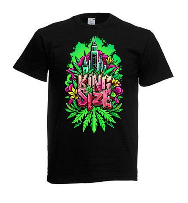 Tshirt Unisex mit Coolen Druck Weed Ganja Hanf Cannabis Psychedelic (Größe & Farbe auswählen) TSFBW840