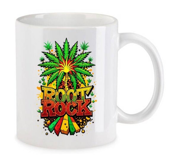 Tasse Weed Cannabis Psychodelic Weiß mit Druck (Siehe Foto) TFBW858