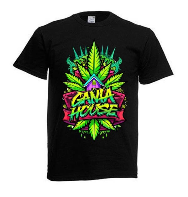 Tshirt Unisex mit Coolen Druck Weed Ganja Hanf Cannabis Psychedelic (Größe & Farbe auswählen) TSFBW867