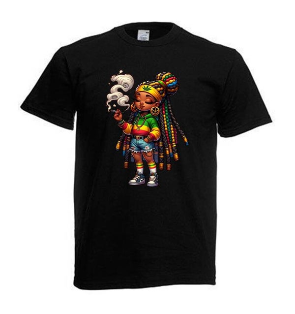 Tshirt Unisex mit Coolen Druck Weed Ganja Hanf Cannabis Psychedelic (Größe & Farbe auswählen) TSFBW869