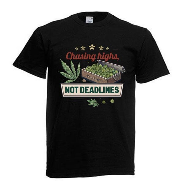 Tshirt Unisex mit Coolen Druck Weed Ganja Hanf Cannabis Psychedelic (Größe & Farbe auswählen) TSFBW871