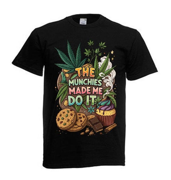 Tshirt Unisex mit Coolen Druck Weed Ganja Hanf Cannabis Psychedelic (Größe & Farbe auswählen) TSFBW873