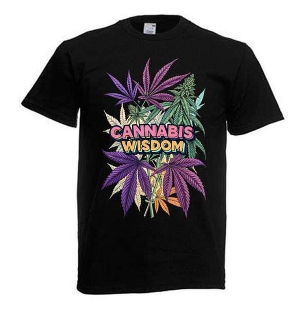 Tshirt Unisex mit Coolen Druck Weed Ganja Hanf Cannabis Psychedelic (Größe & Farbe auswählen) TSFBW877