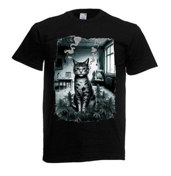 Tshirt Unisex mit Coolen Druck Weed Ganja Hanf Cannabis Psychedelic (Größe & Farbe auswählen) TSFBW879