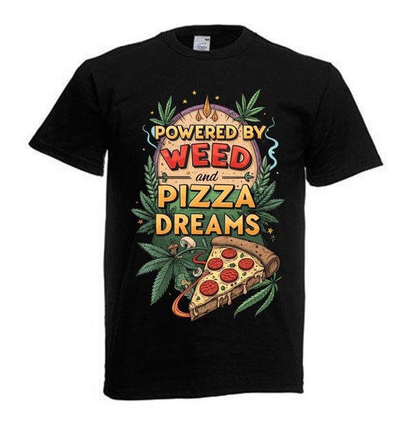 Tshirt Unisex mit Coolen Druck Weed Ganja Hanf Cannabis Psychedelic (Größe & Farbe auswählen) TSFBW889