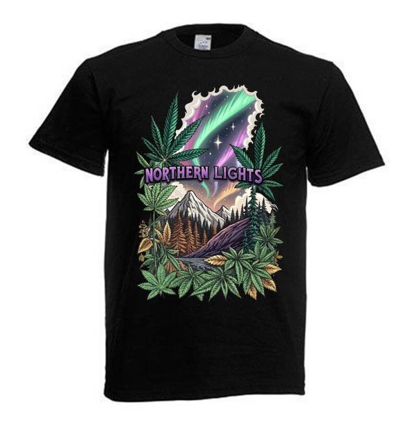 Tshirt Unisex mit Coolen Druck Weed Ganja Hanf Cannabis Psychedelic (Größe & Farbe auswählen) TSFBW895