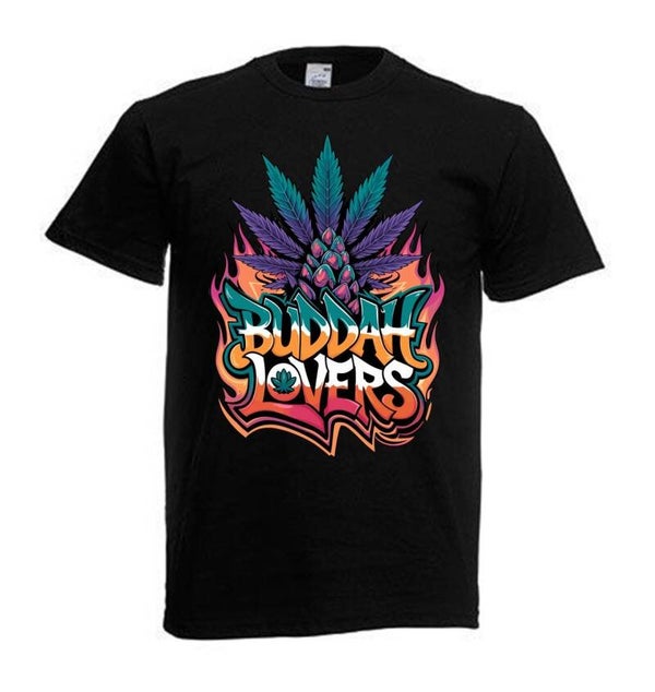 Tshirt Unisex mit Coolen Druck Weed Ganja Hanf Cannabis Psychedelic (Größe & Farbe auswählen) TSFBW899