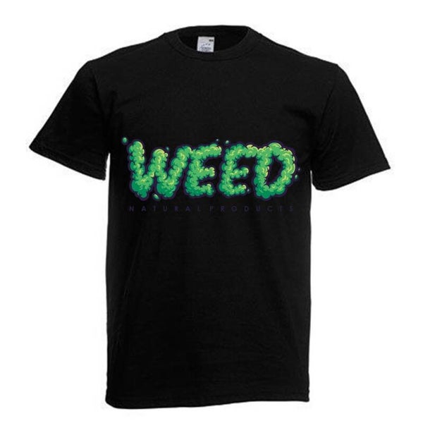 Tshirt Unisex mit Coolen Druck Weed Ganja Hanf Cannabis Psychedelic (Größe & Farbe auswählen) TSFBW9