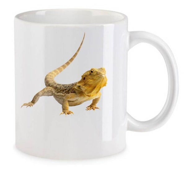 Tasse Reptilien Weiß mit Druck (Siehe Foto) TFBR9