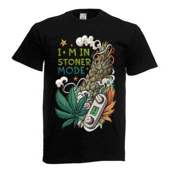 Tshirt Unisex mit Coolen Druck Weed Ganja Hanf Cannabis Psychedelic (Größe & Farbe auswählen) TSFBW900