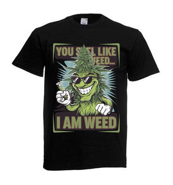 Tshirt Unisex mit Coolen Druck Weed Ganja Hanf Cannabis Psychedelic (Größe & Farbe auswählen) TSFBW903