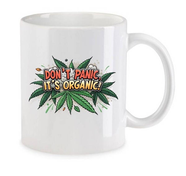 Tasse Weed Cannabis Psychodelic Weiß mit Druck (Siehe Foto) TFBW904