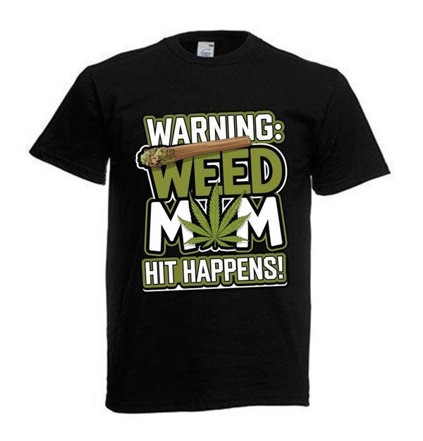 Tshirt Unisex mit Coolen Druck Weed Ganja Hanf Cannabis Psychedelic (Größe & Farbe auswählen) TSFBW905