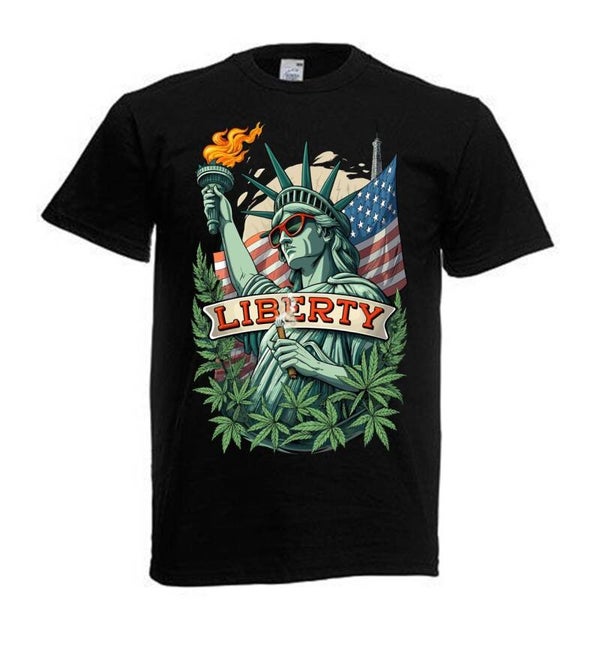 Tshirt Unisex mit Coolen Druck Weed Ganja Hanf Cannabis Psychedelic (Größe & Farbe auswählen) TSFBW907