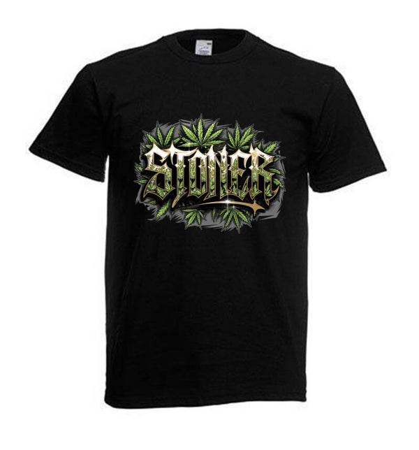Tshirt Unisex mit Coolen Druck Weed Ganja Hanf Cannabis Psychedelic (Größe & Farbe auswählen) TSFBW913