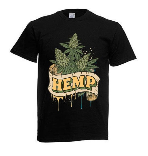 Tshirt Unisex mit Coolen Druck Weed Ganja Hanf Cannabis Psychedelic (Größe & Farbe auswählen) TSFBW916