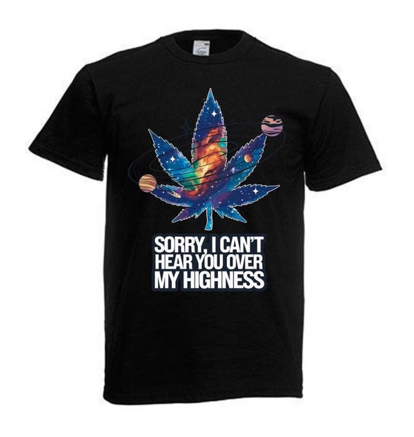 Tshirt Unisex mit Coolen Druck Weed Ganja Hanf Cannabis Psychedelic (Größe & Farbe auswählen) TSFBW917