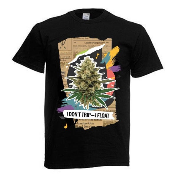 Tshirt Unisex mit Coolen Druck Weed Ganja Hanf Cannabis Psychedelic (Größe & Farbe auswählen) TSFBW922