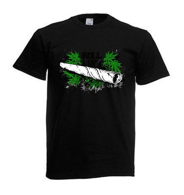 Tshirt Unisex mit Coolen Druck Weed Ganja Hanf Cannabis Psychedelic (Größe & Farbe auswählen) TSFBW927