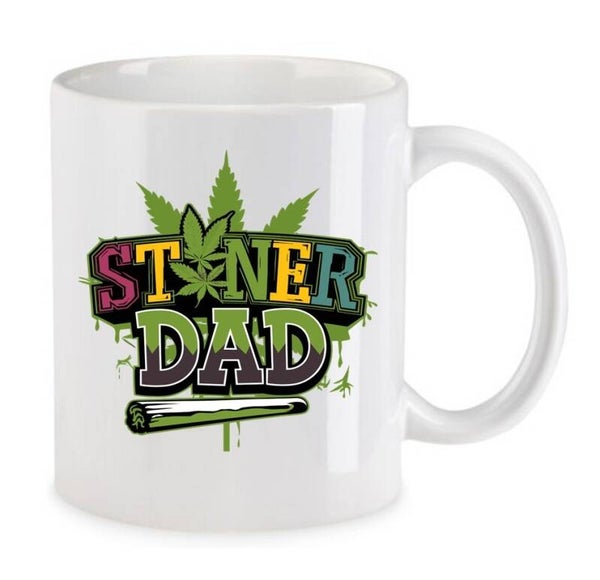 Tasse Weed Cannabis Psychodelic Weiß mit Druck (Siehe Foto) TFBW929