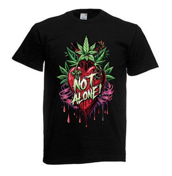Tshirt Unisex mit Coolen Druck Weed Ganja Hanf Cannabis Psychedelic (Größe & Farbe auswählen) TSFBW93
