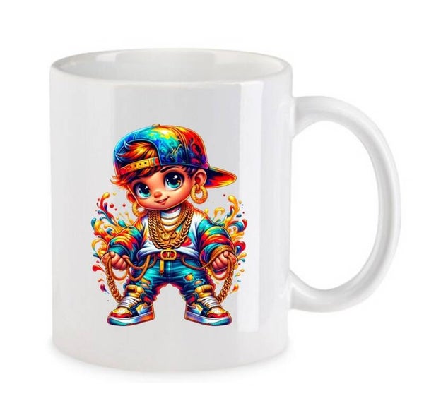 Tasse Fun Film Comic Action Spass Weiß mit Druck (Siehe Foto) TFBG93