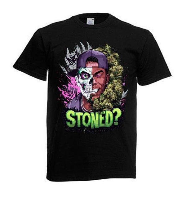Tshirt Unisex mit Coolen Druck Weed Ganja Hanf Cannabis Psychedelic (Größe & Farbe auswählen) TSFBW931