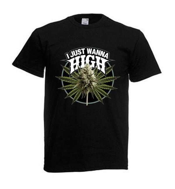 Tshirt Unisex mit Coolen Druck Weed Ganja Hanf Cannabis Psychedelic (Größe & Farbe auswählen) TSFBW932