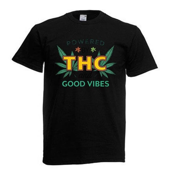 Tshirt Unisex mit Coolen Druck Weed Ganja Hanf Cannabis Psychedelic (Größe & Farbe auswählen) TSFBW933