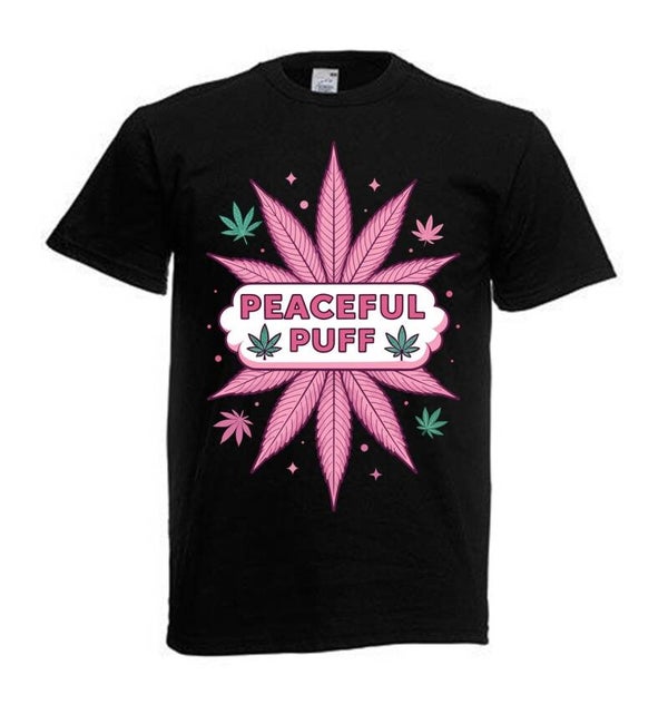 Tshirt Unisex mit Coolen Druck Weed Ganja Hanf Cannabis Psychedelic (Größe & Farbe auswählen) TSFBW938
