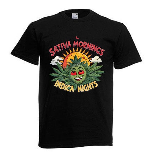 Tshirt Unisex mit Coolen Druck Weed Ganja Hanf Cannabis Psychedelic (Größe & Farbe auswählen) TSFBW940