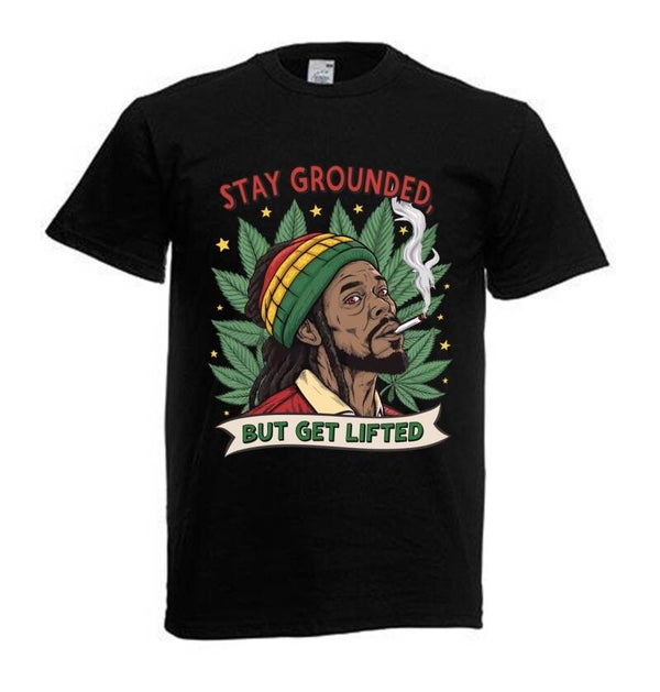 Tshirt Unisex mit Coolen Druck Weed Ganja Hanf Cannabis Psychedelic (Größe & Farbe auswählen) TSFBW942