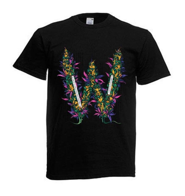 Tshirt Unisex mit Coolen Druck Weed Ganja Hanf Cannabis Psychedelic (Größe & Farbe auswählen) TSFBW951
