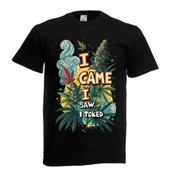 Tshirt Unisex mit Coolen Druck Weed Ganja Hanf Cannabis Psychedelic (Größe & Farbe auswählen) TSFBW953