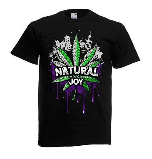 Tshirt Unisex mit Coolen Druck Weed Ganja Hanf Cannabis Psychedelic (Größe & Farbe auswählen) TSFBW955