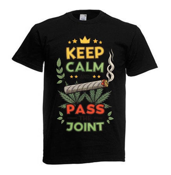 Tshirt Unisex mit Coolen Druck Weed Ganja Hanf Cannabis Psychedelic (Größe & Farbe auswählen) TSFBW959