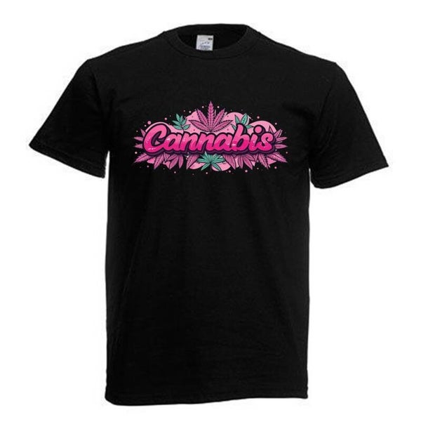 Tshirt Unisex mit Coolen Druck Weed Ganja Hanf Cannabis Psychedelic (Größe & Farbe auswählen) TSFBW960