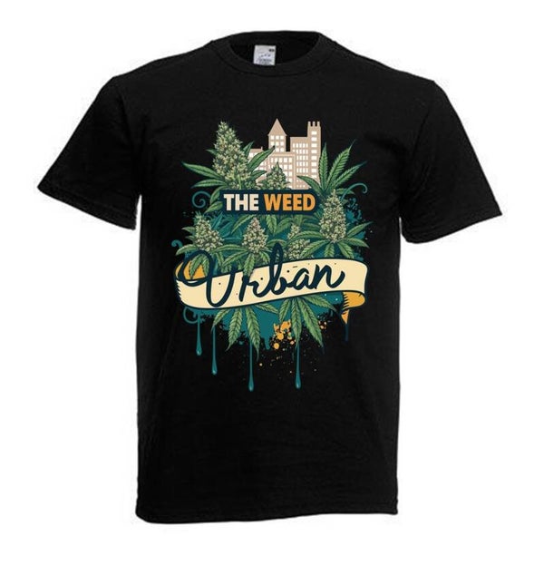 Tshirt Unisex mit Coolen Druck Weed Ganja Hanf Cannabis Psychedelic (Größe & Farbe auswählen) TSFBW962