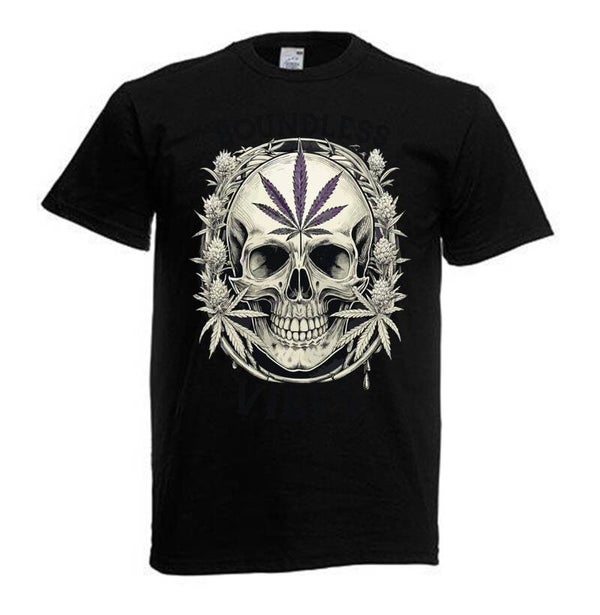Tshirt Unisex mit Coolen Druck Weed Ganja Hanf Cannabis Psychedelic (Größe & Farbe auswählen) TSFBW969