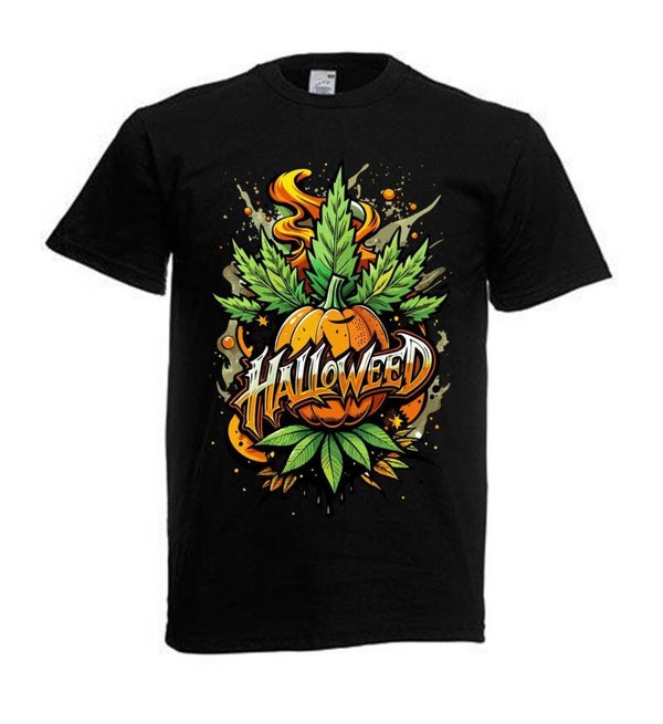 Tshirt Unisex mit Coolen Druck Weed Ganja Hanf Cannabis Psychedelic (Größe & Farbe auswählen) TSFBW971