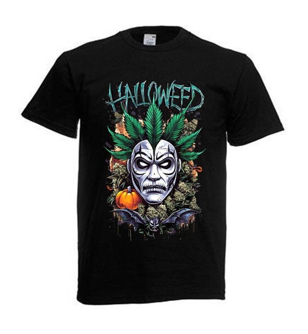 Tshirt Unisex mit Coolen Druck Weed Ganja Hanf Cannabis Psychedelic (Größe & Farbe auswählen) TSFBW975