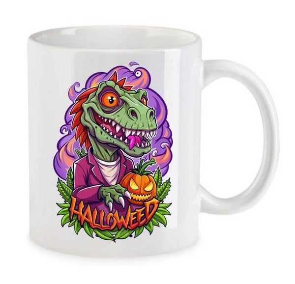 Tasse Weed Cannabis Psychodelic Weiß mit Druck (Siehe Foto) TFBW976